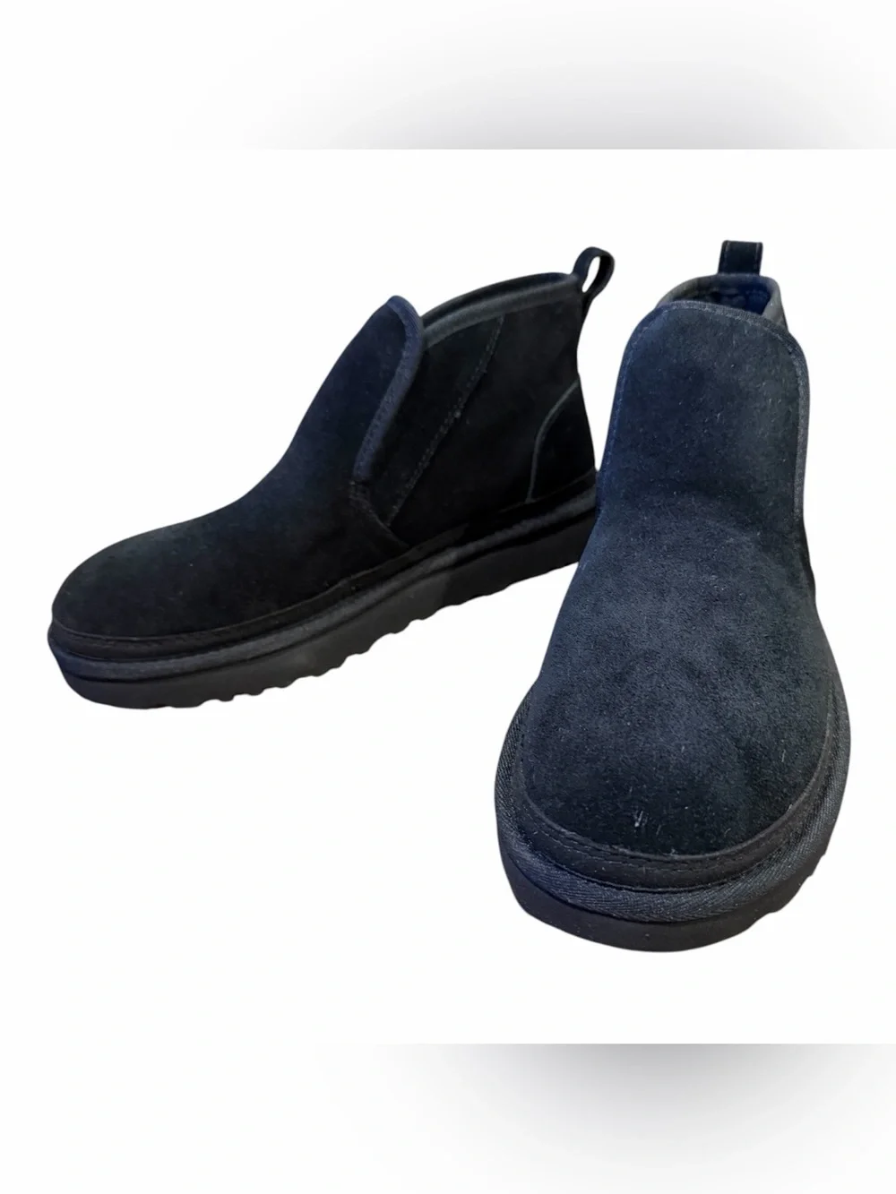 UGG Men's Black Suede Slip-On Loafers